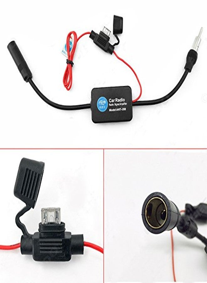 KUNFINE Universal Auto Car Radio FM Antenna Signal Booster Amp Amplifier for Marine Car Vehicle Boat RV 12V Signal Antenna Enhance - Image 3
